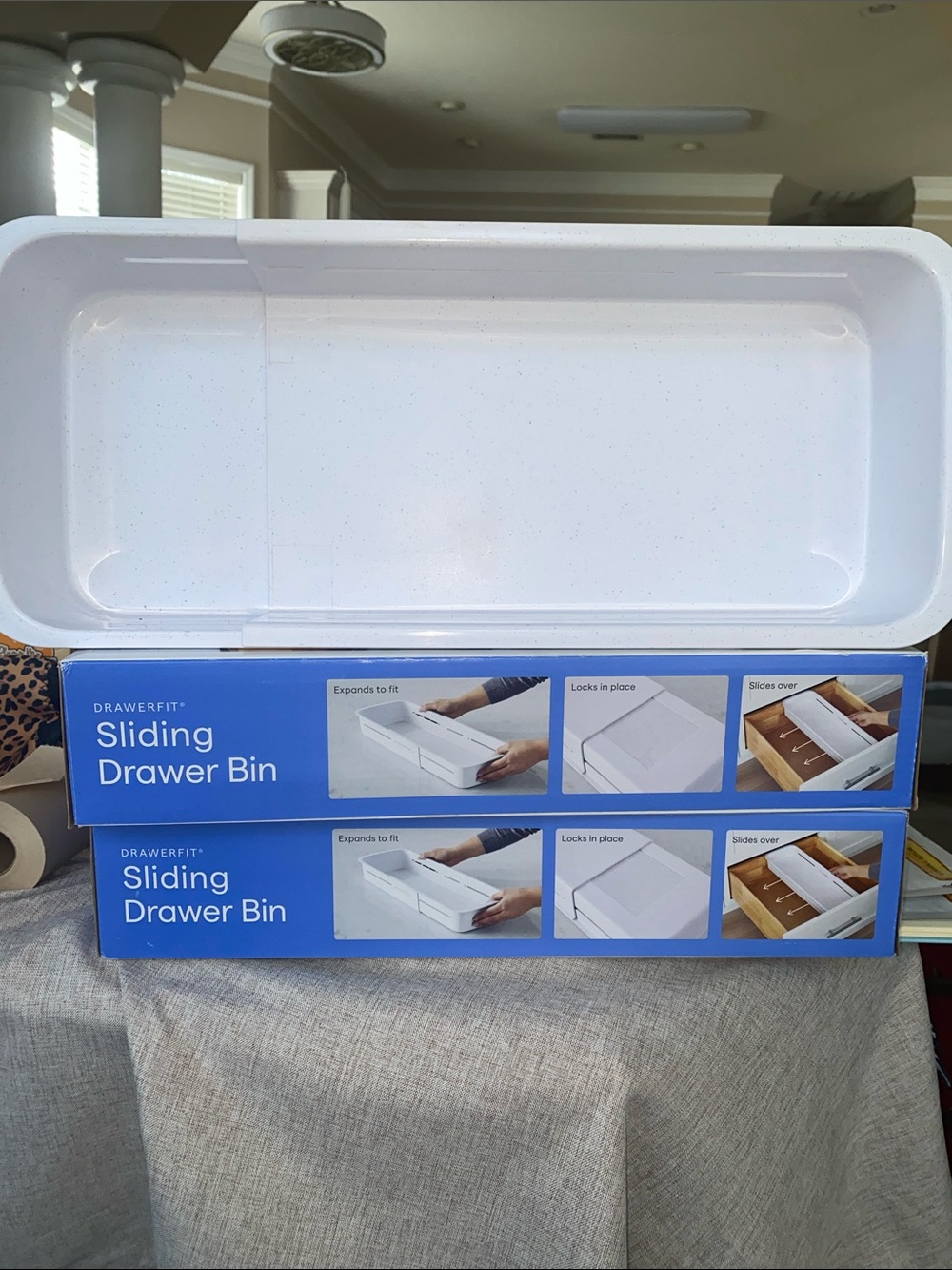 Sliding Drawer Bin - White (3)